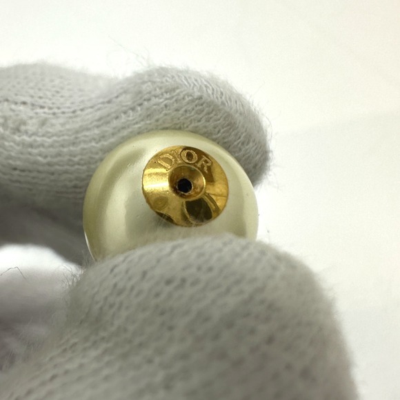 DIOR Gold Pearl Earrings - Picture 11 of 14